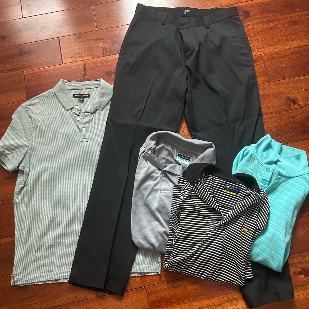Men’s golf lot Nike Michael joes haggar pga tour